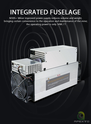 Microbt M30s BTC Asic Miner 38W 86Th/S 3268W SHA-256